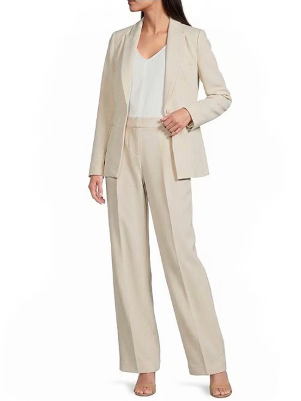 Gibson and Latimer Women White Dress Pants